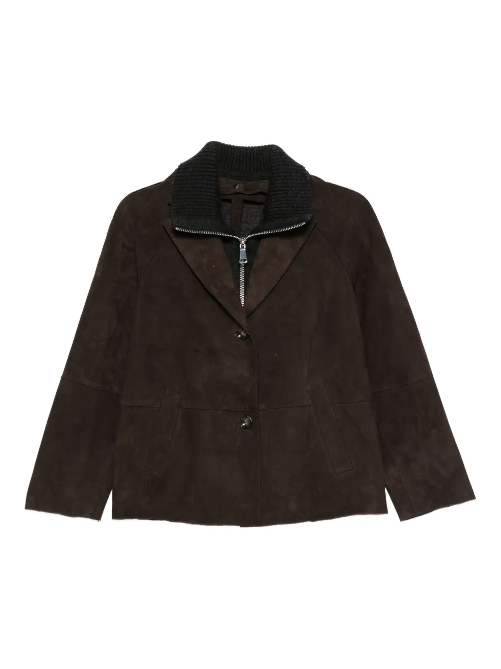 The Jackie Leathers suede blazer | Brown | Image 1
