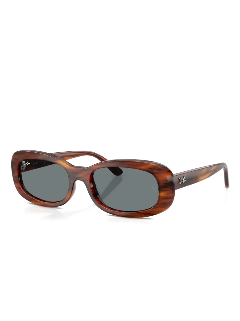Ray-Ban Zonnebril met ovaal montuur - Bruin