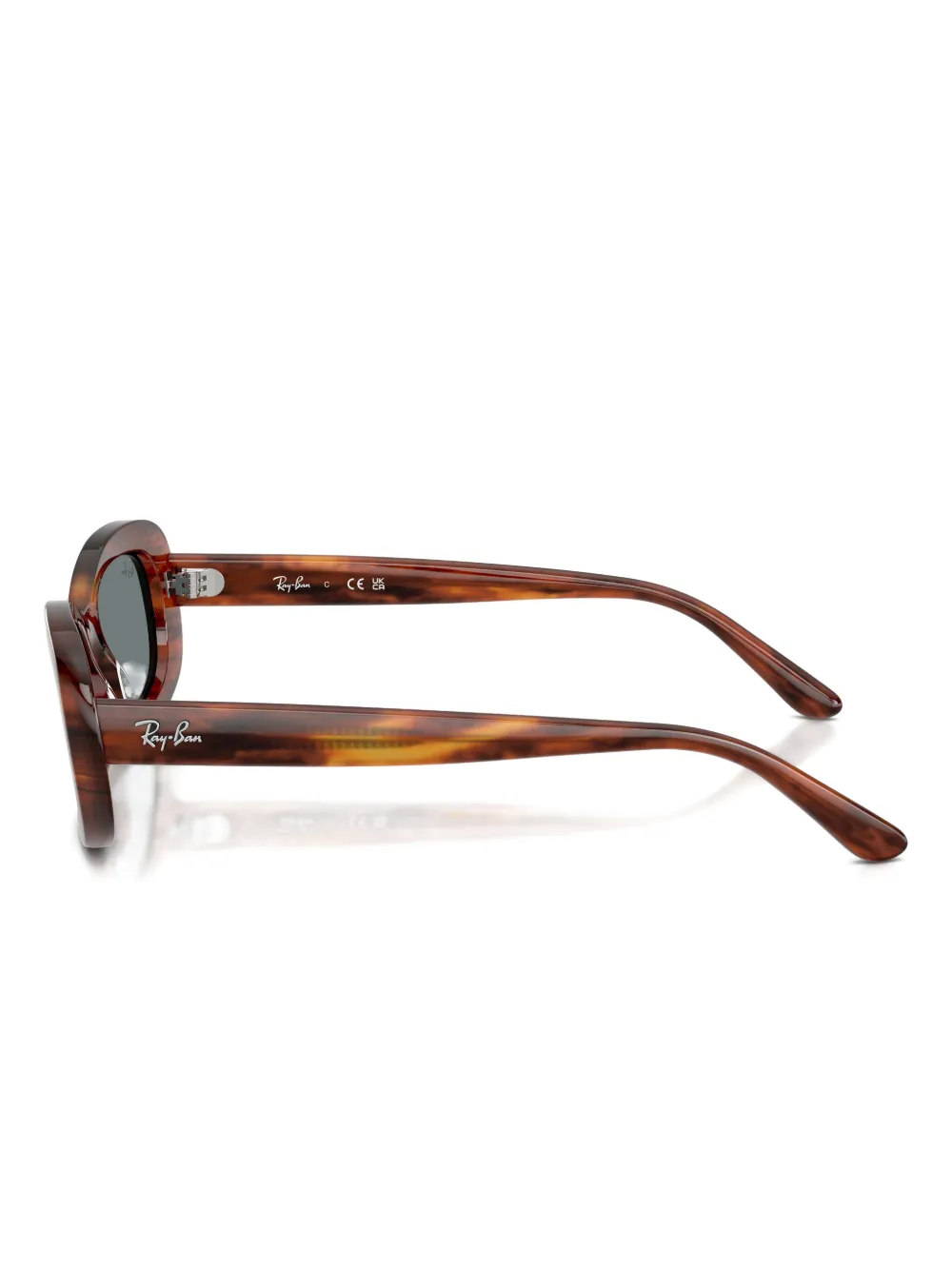 Ray-Ban Zonnebril met ovaal montuur Bruin