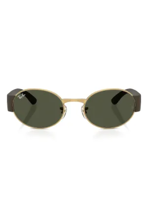 Ray-Ban オーバル サングラス | ゴールドトーン | FARFETCH JP