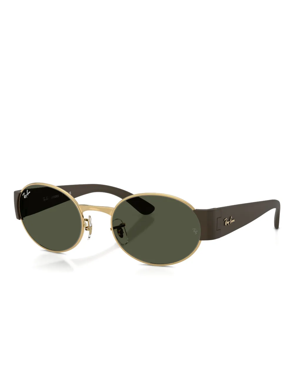Ray-Ban Zonnebril met ovalen montuur - Goud