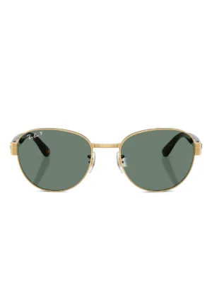 Ray-Ban ゴールドオーバルサングラス　折りたたみ Ray-Ban オーバル サングラス | ゴールドトーン | FARFETCH JP