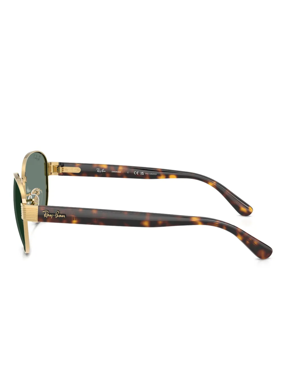 Ray-Ban Zonnebril met rond montuur Goud