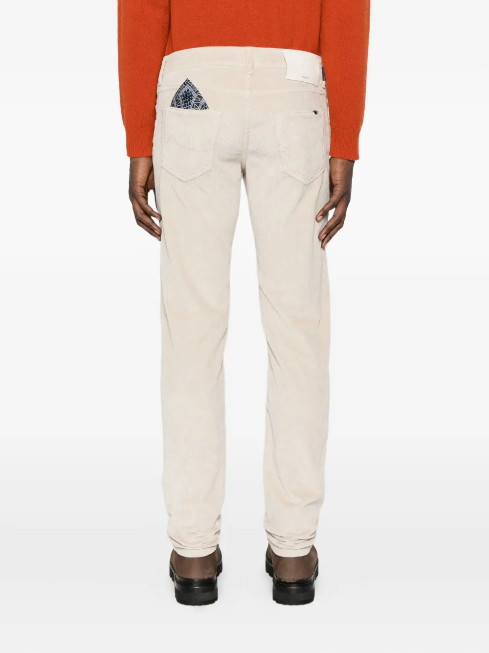 Jacob Cohen Corduroy Trousers In Neutral