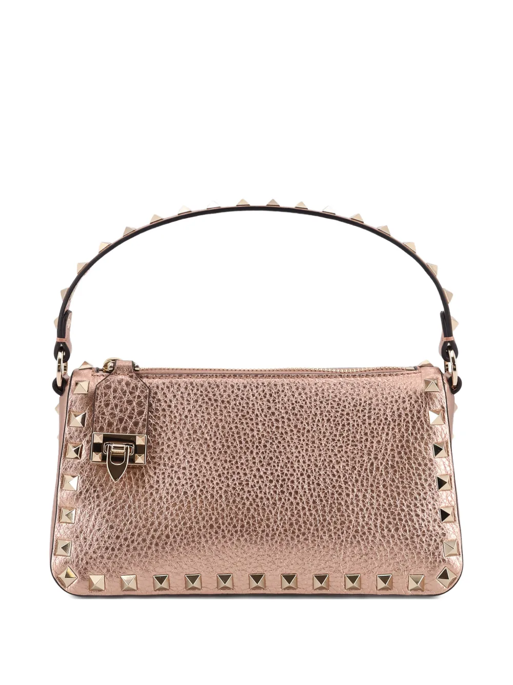 Valentino Garavani Rockstud kleine leren crossbodytas Roze