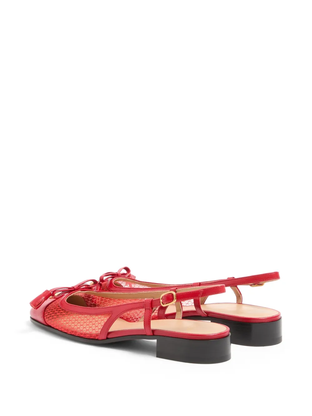 Valentino Garavani Valet du Roi slingback ballerina's Rood