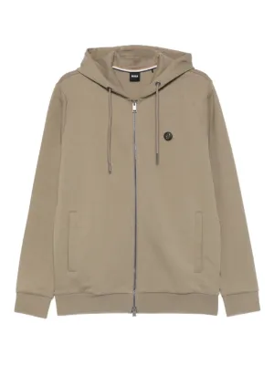 BOSS Double B-monogram ジップパーカー | グレー | FARFETCH JP