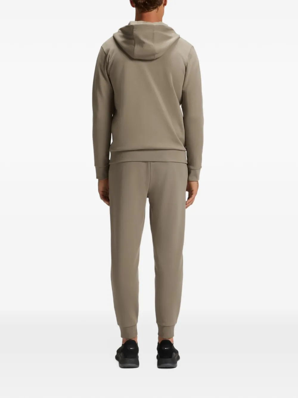 BOSS Sweater met logopatch Groen