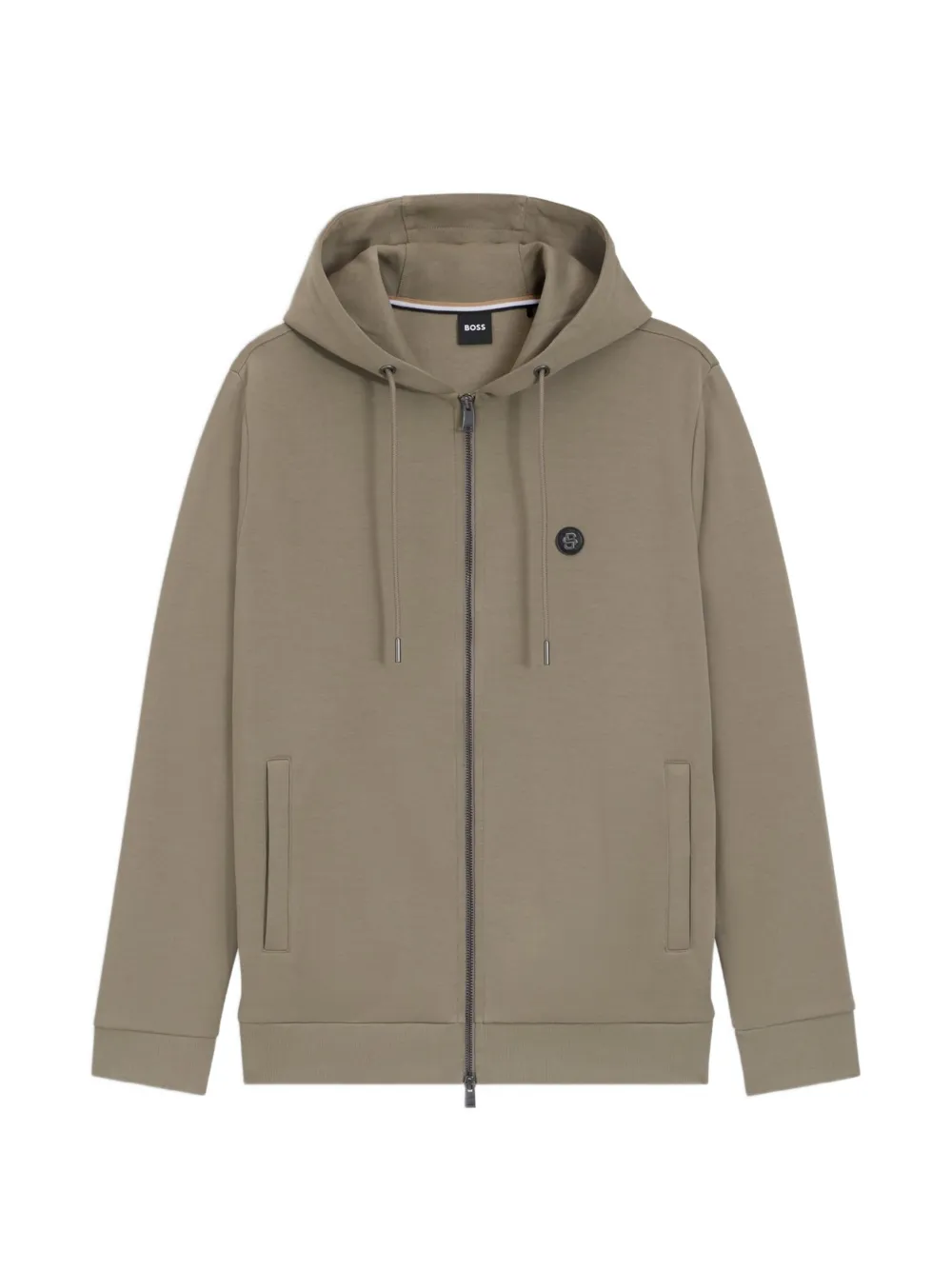 BOSS logo-patch sweatshirt - Verde