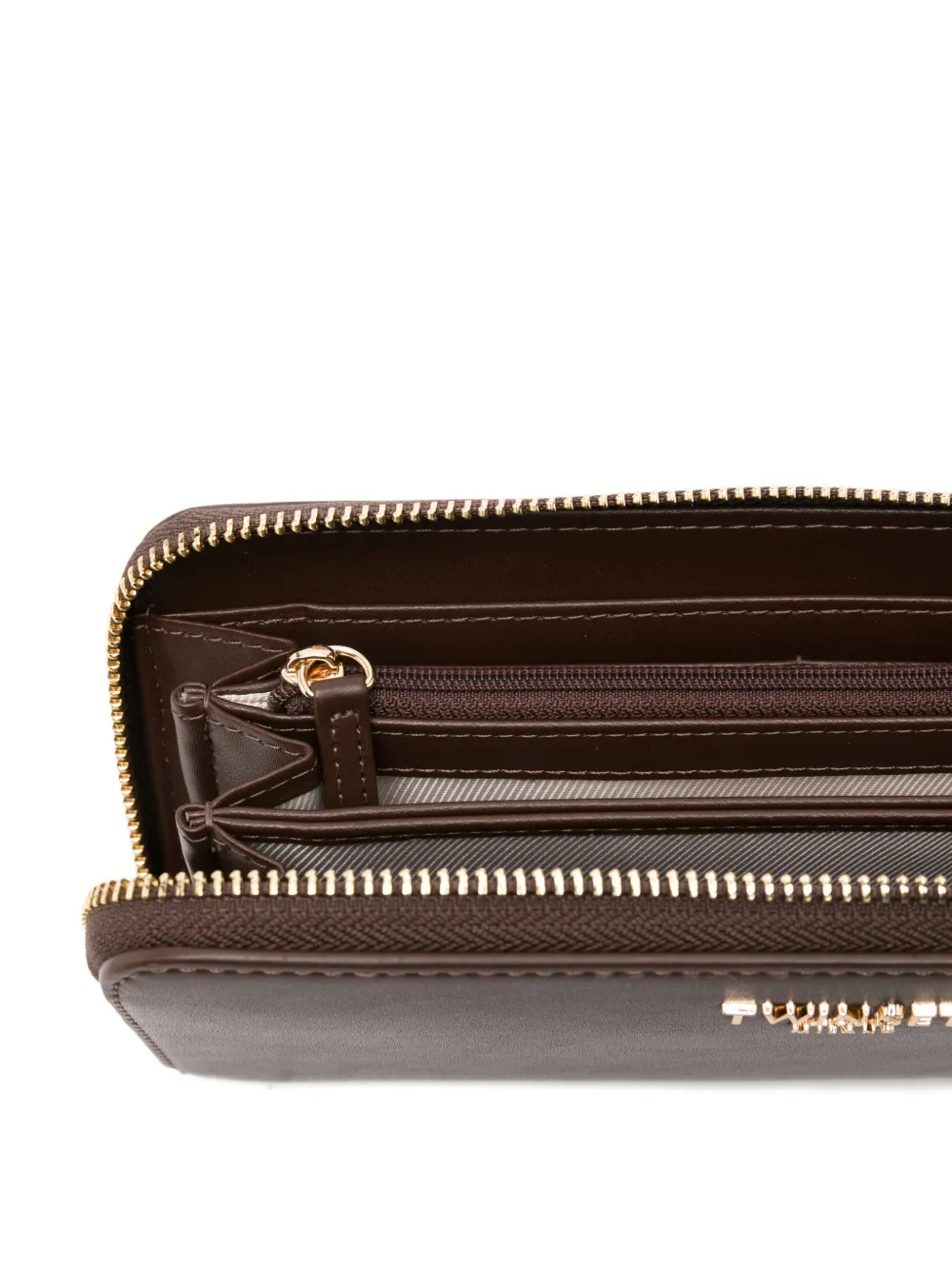 Twinset Logo-appliqué Wallet In Burgundy