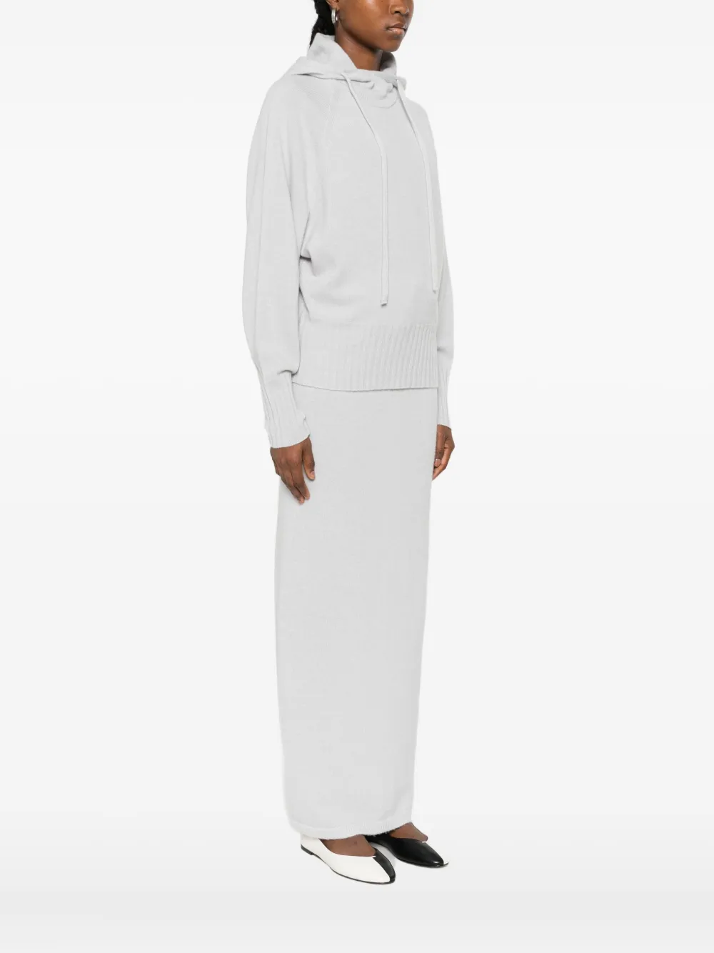Twinset Hooded Sweater In White
