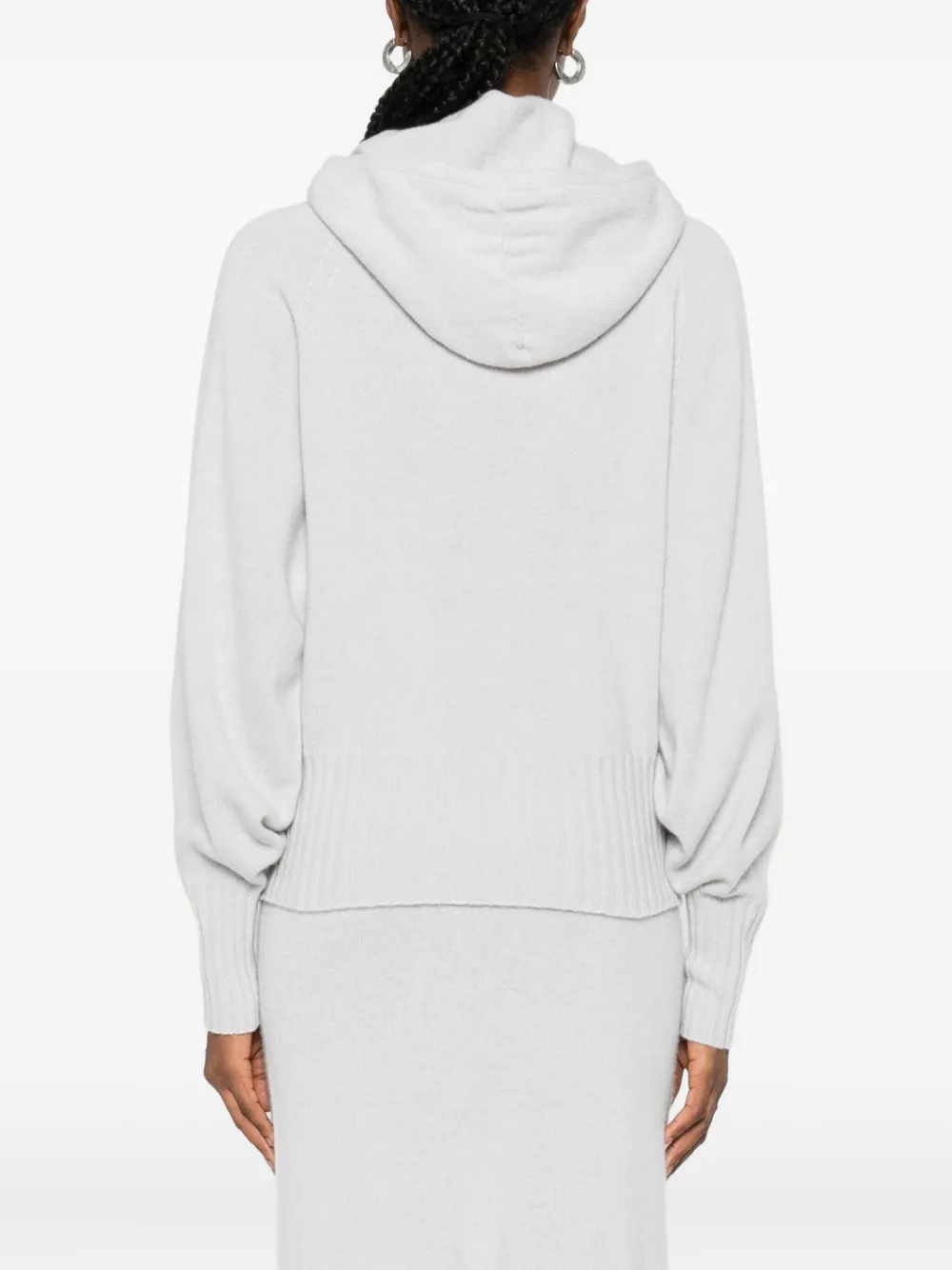 Twinset Hooded Sweater In White