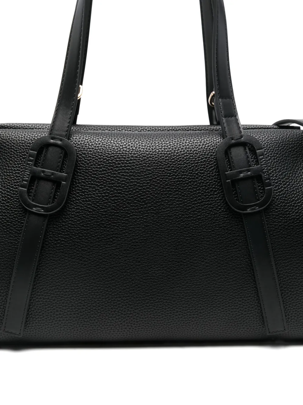 Twinset Leather Shoulder Bag In Black