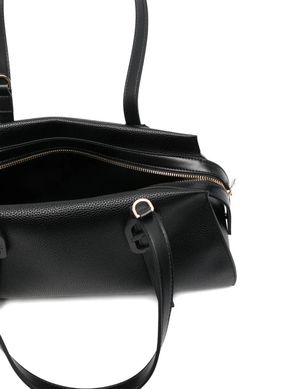 Twinset Leather Shoulder Bag In Black