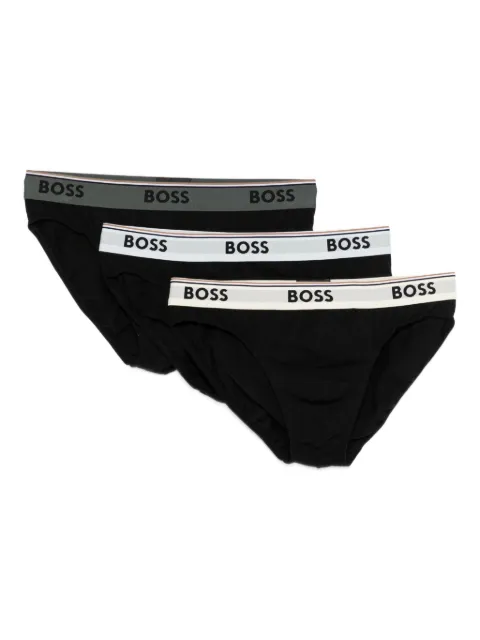 BOSS logo-waistband briefs (pack of three)