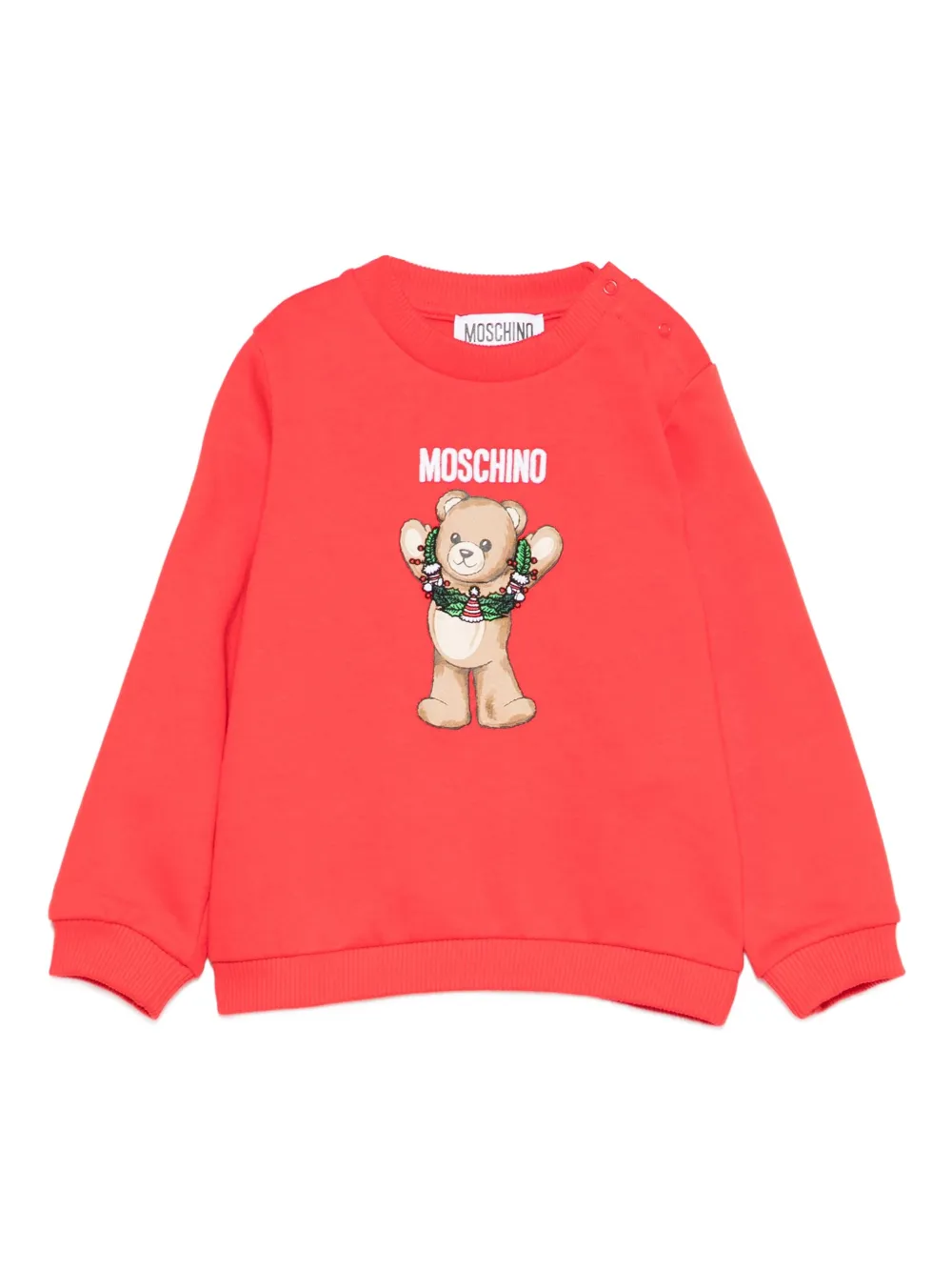 Moschino Kids sudadera con estampado gráfico | rojo | Image 1