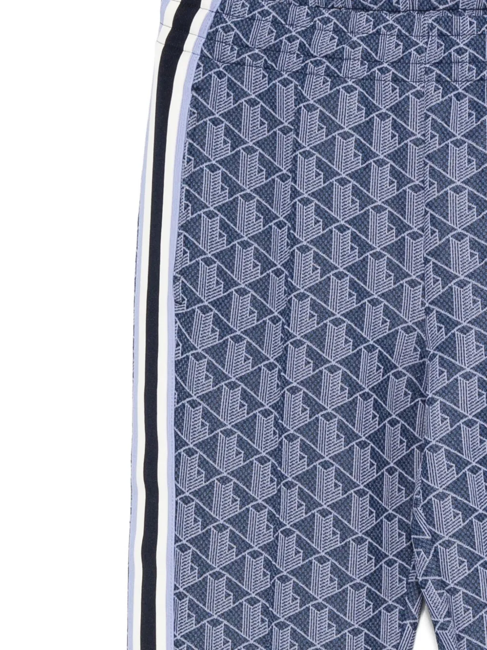 Lacoste Broek met geometrische print Blauw