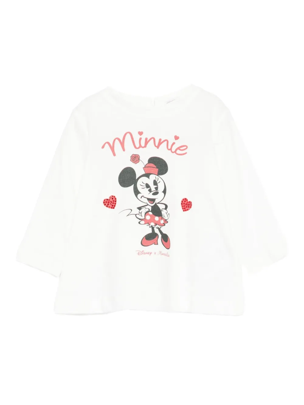 Monnalisa playera con estampado Minnie | blanco | Image 1