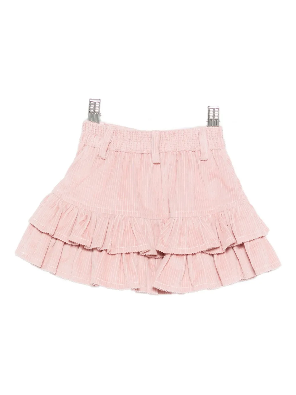 Monnalisa ruffled corduroy skirt - Roze