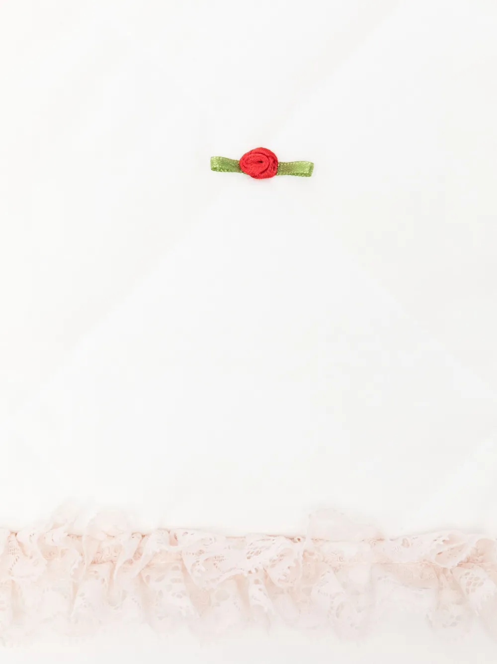 Monnalisa Deken met afwerking van kant Wit