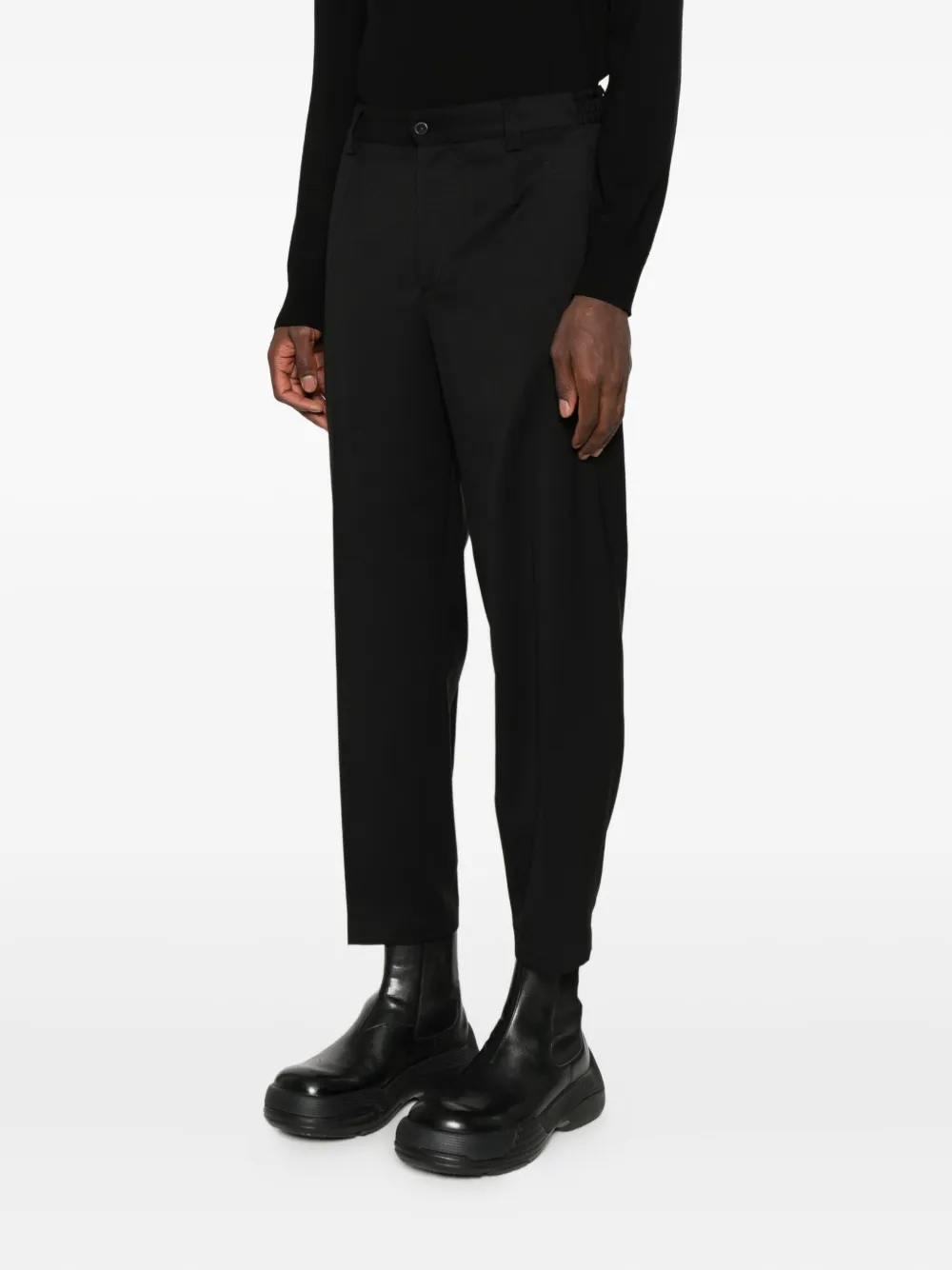 Briglia 1949 Straight plooibroek Zwart