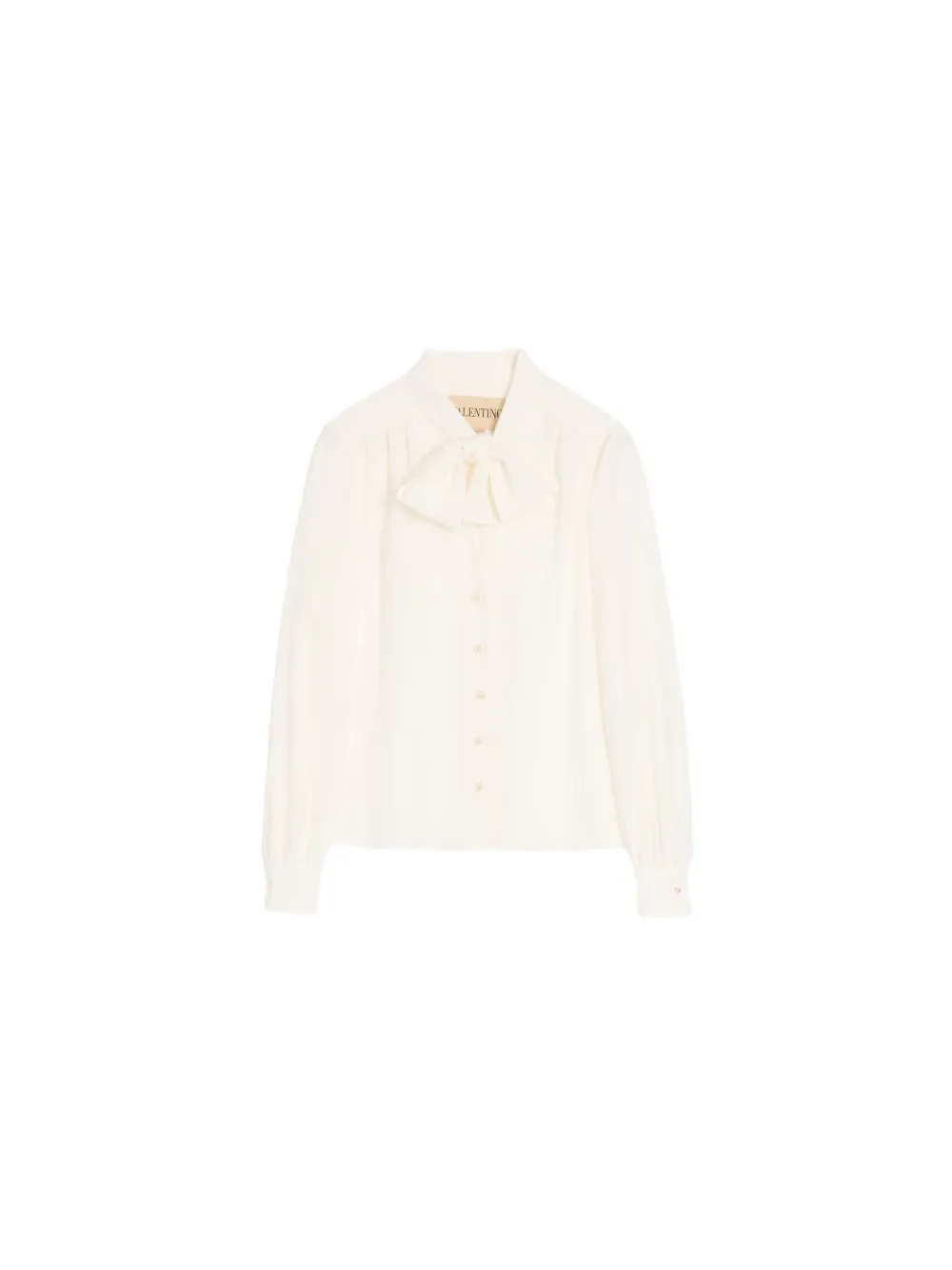 Valentino Garavani スカーフネック ブラウス - ニュートラル Valentino Garavani スカーフネック ブラウス - ニュートラル