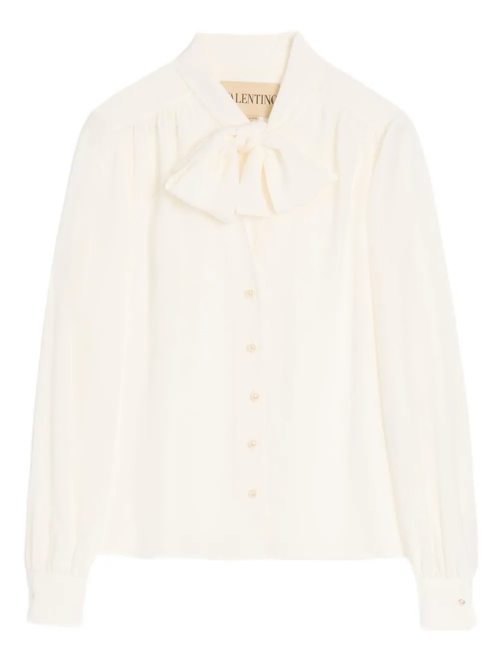 Valentino Garavani Blusa con foulard - Toni neutri