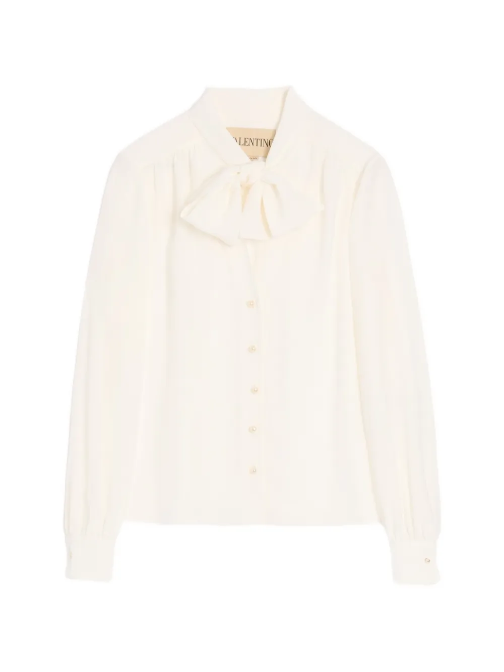 Valentino Garavani Crêpe de chine blouse Beige