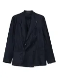 Tagliatore pinstripe-print double-breasted blazer - Blue