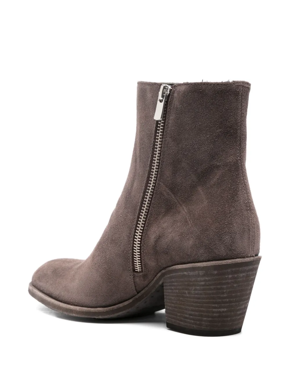 Officine Creative Sydne 008 suède enkellaarzen Bruin