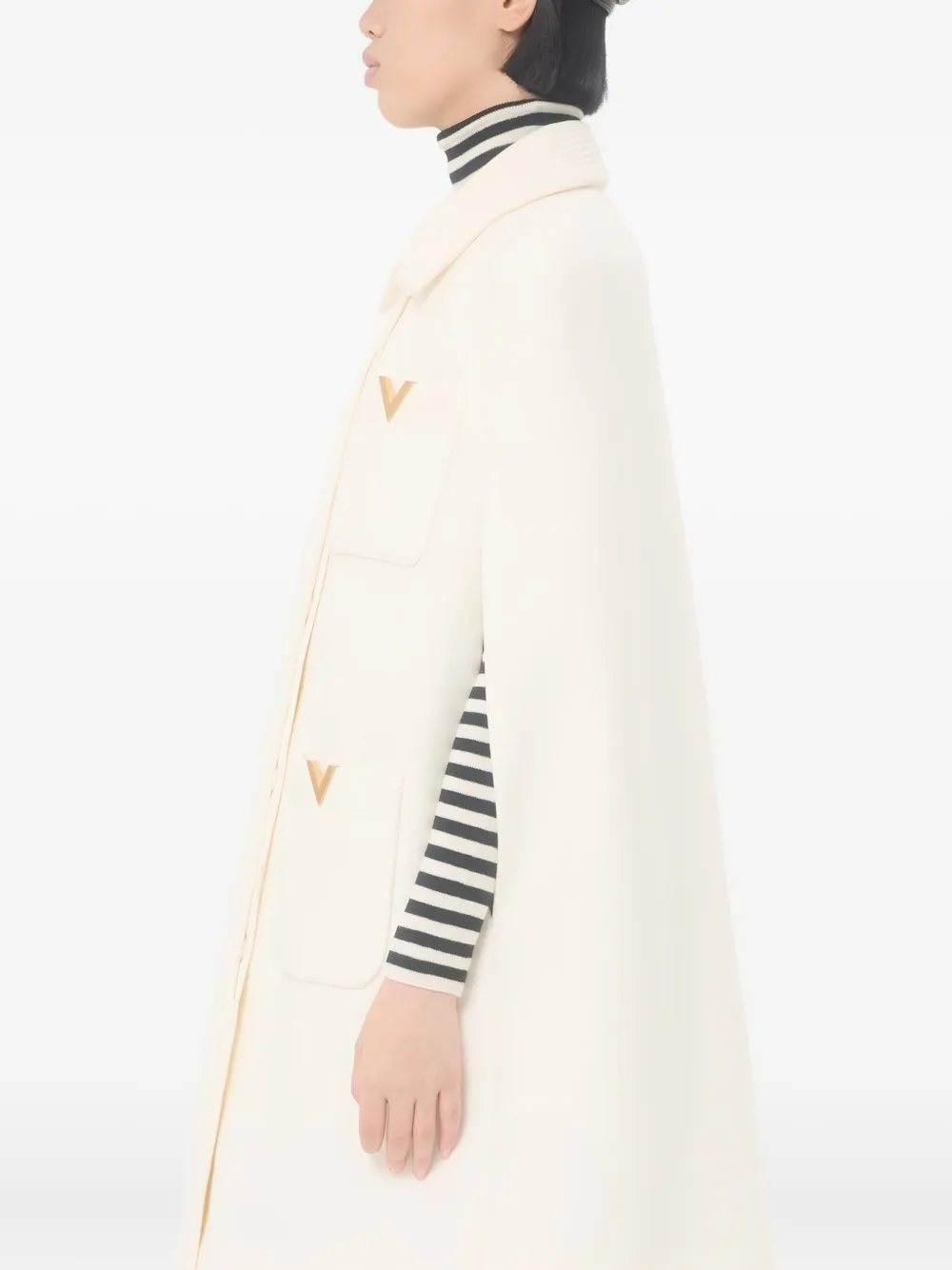 Valentino Garavani Fluwelen cape Beige