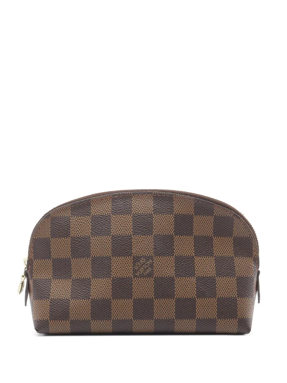 Pre-owned Louis Vuitton 2004 Damier Ebene Cosmetic Pouch In Brown