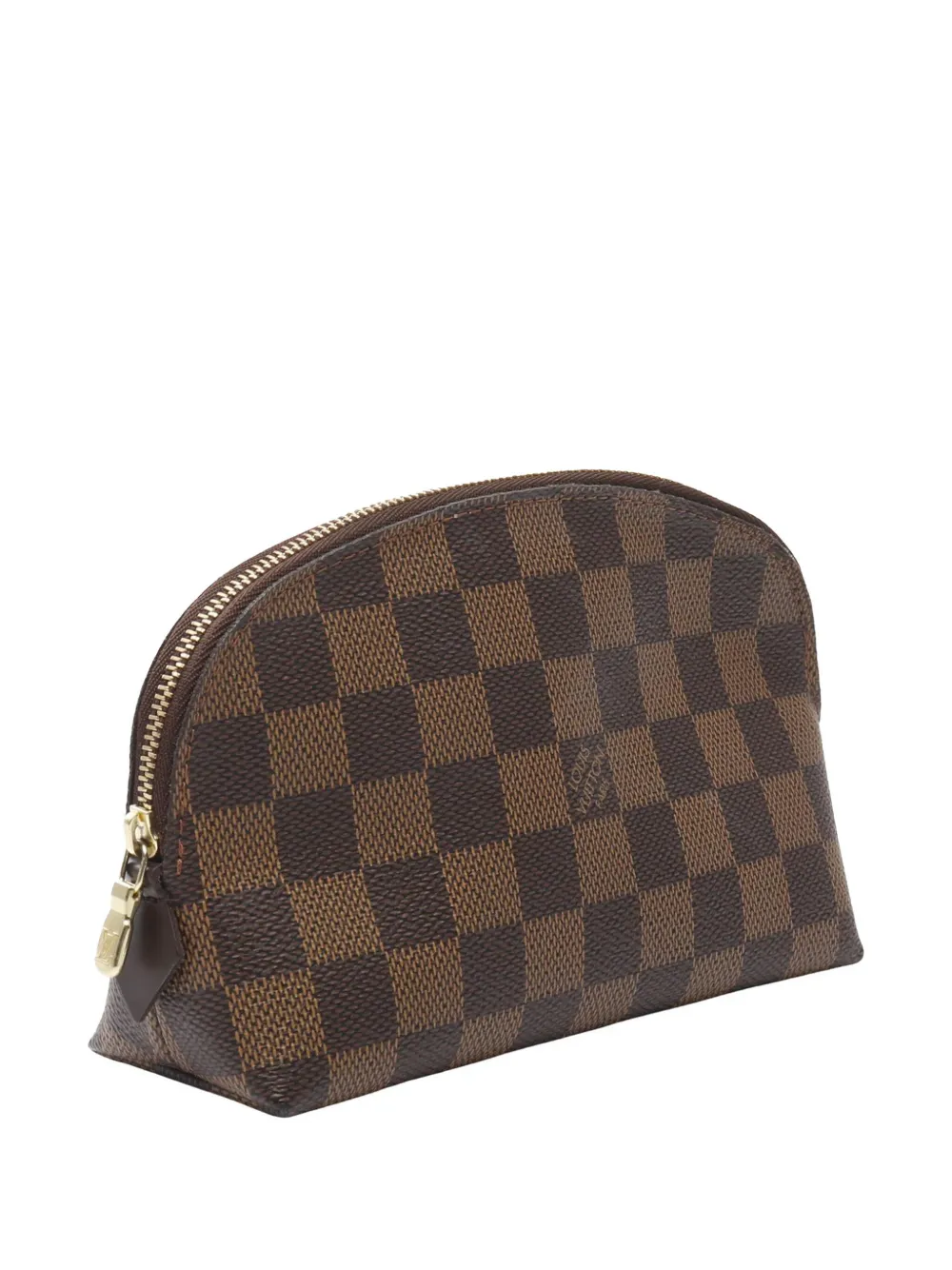Pre-owned Louis Vuitton 2004 Damier Ebene Cosmetic Pouch In Brown