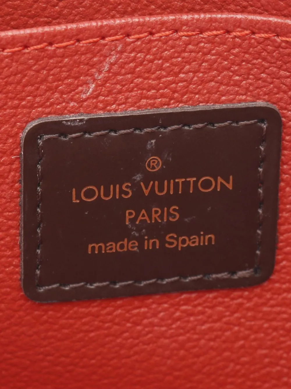 Pre-owned Louis Vuitton 2004 Damier Ebene Cosmetic Pouch In Brown