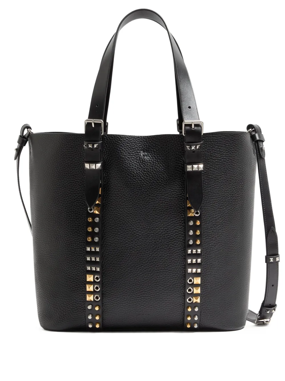 Valentino Garavani Borsa tote Rockstud - Nero