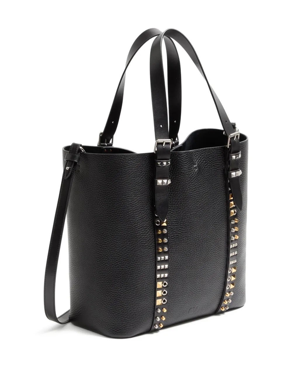 Valentino Garavani Medium Rockstud shopper met textuur Zwart