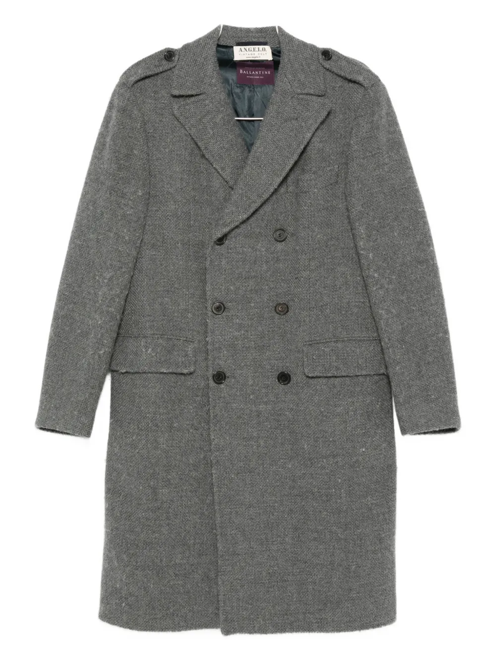 A.N.G.E.L.O. Vintage Cult Cappotto doppiopetto in cashmere anni 2000 - Grigio