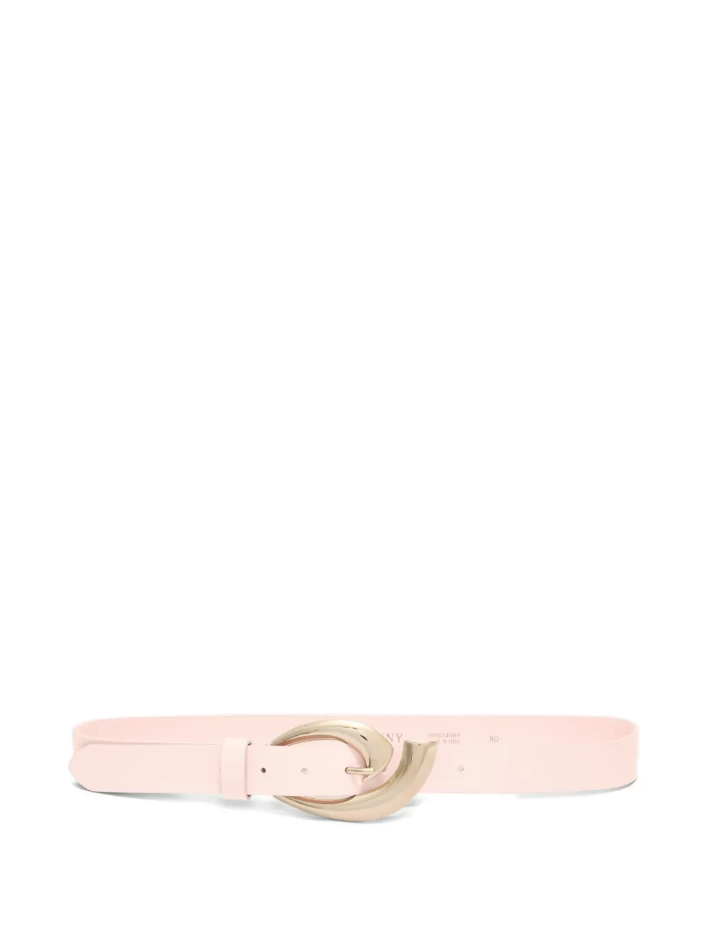 Genny curved-buckle leather belt | Pink | Image 1