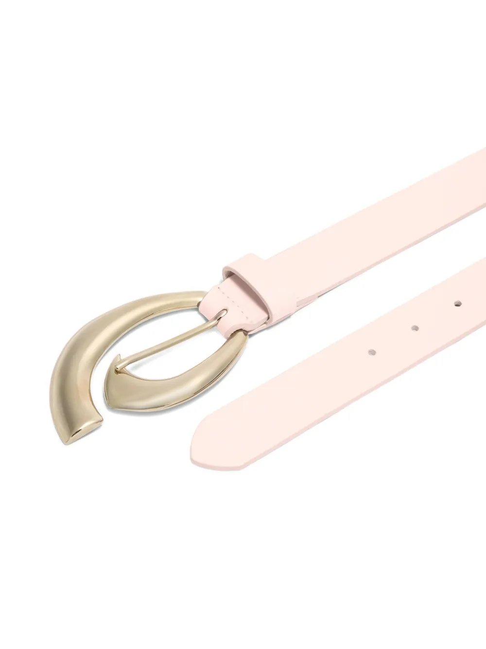 Genny Leren riem - Roze