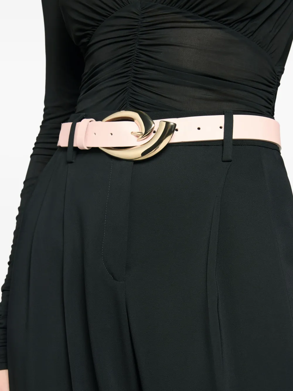 Genny Leren riem Roze