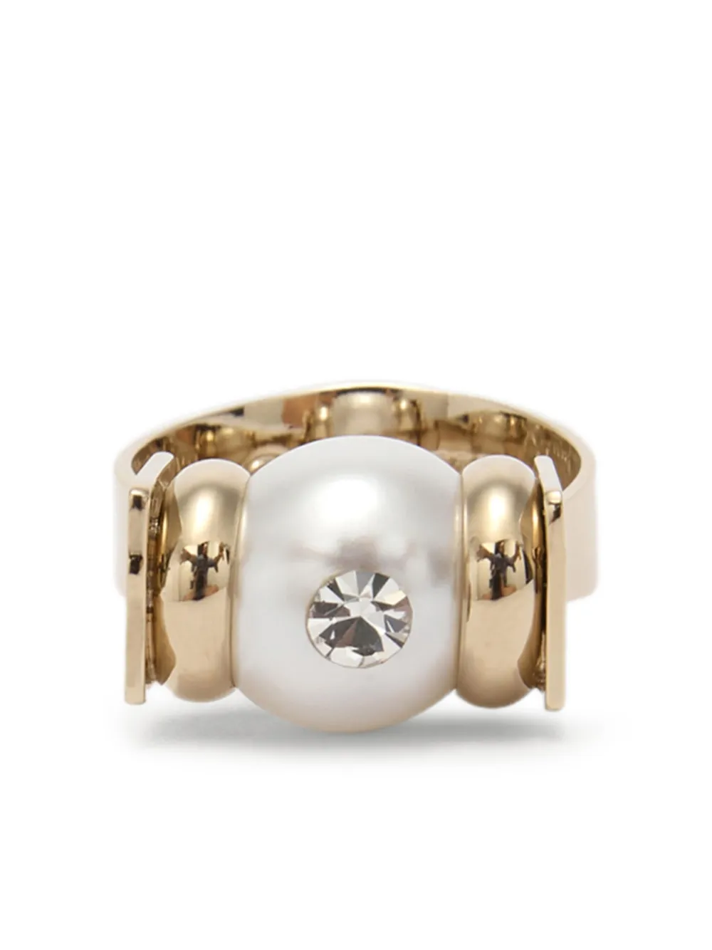 Genny faux-pearl ring | Gold | Image 1