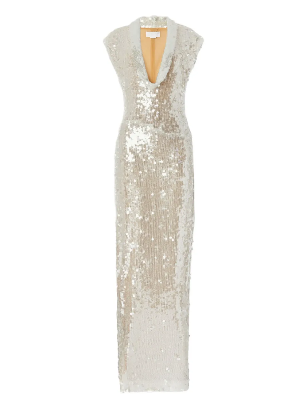 Genny Sequinned Gown In White