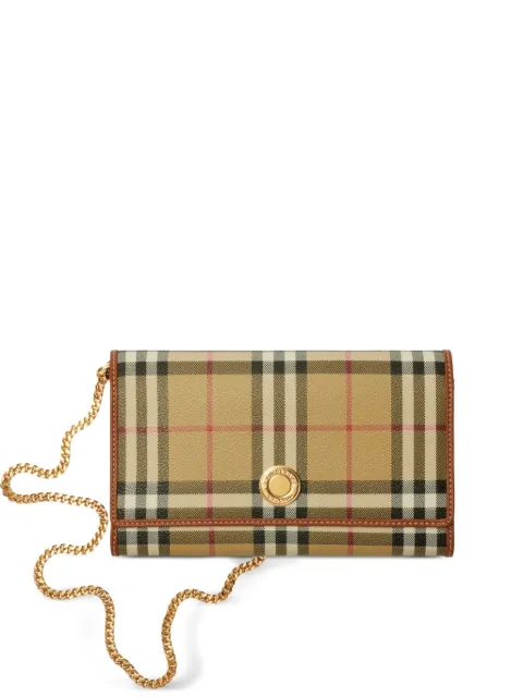Burberry شنطة كتف بسلسلة وبنقش كاروهات