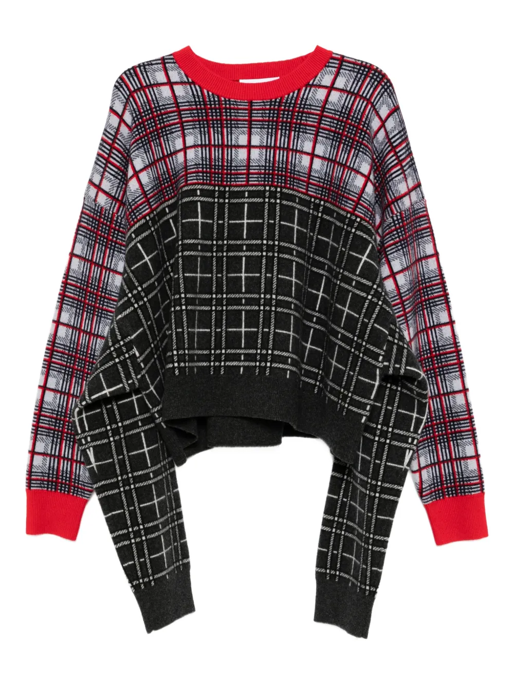 Enföld all-over graphic print jumper | Grey | Image 1