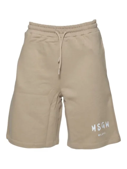 MSGM Kids bermudas con logo estampado