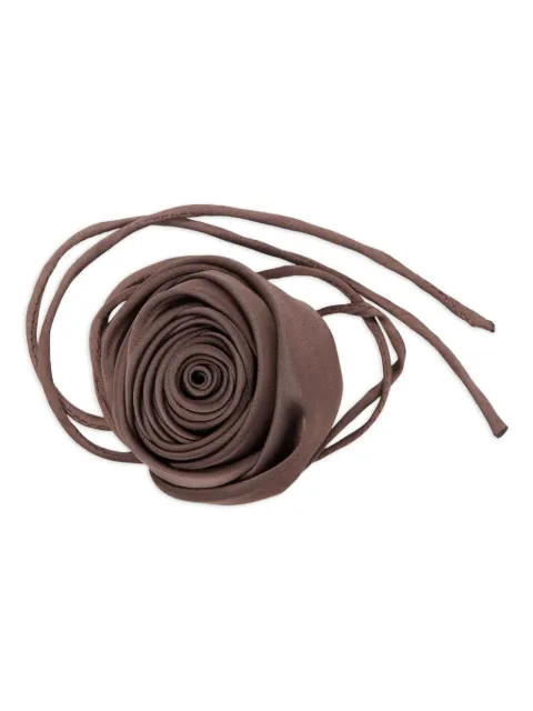 Pico Copenhagen rose-appliqué string choker