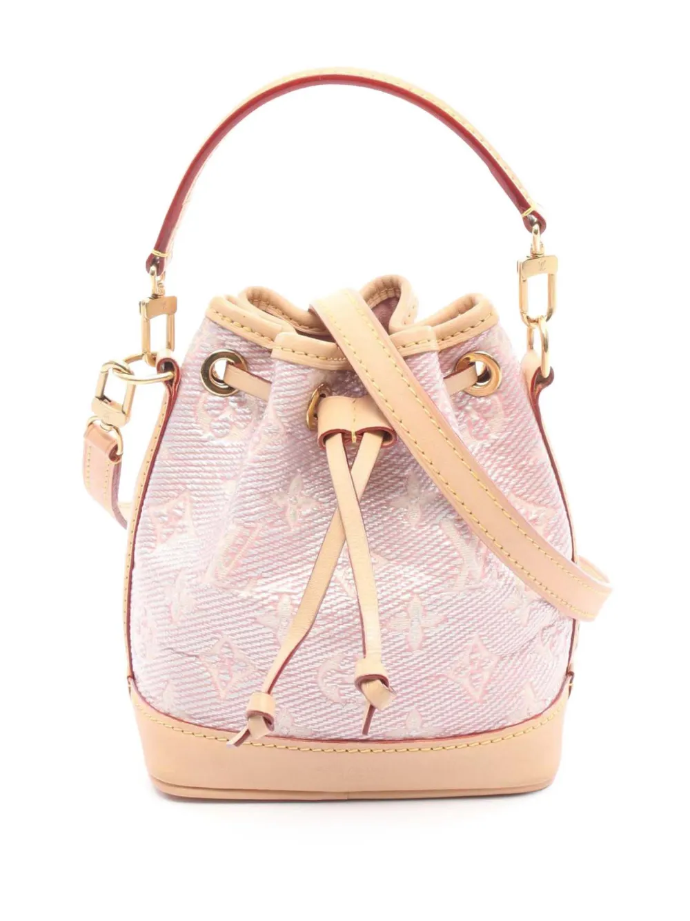 Louis Vuitton Pre-Owned 2021-2025 モノグラム ナノ ノエ バケットバッグ - ピンク Louis Vuitton Pre-Owned 2021-2025 モノグラム ナノ ノエ バケットバッグ - ピンク