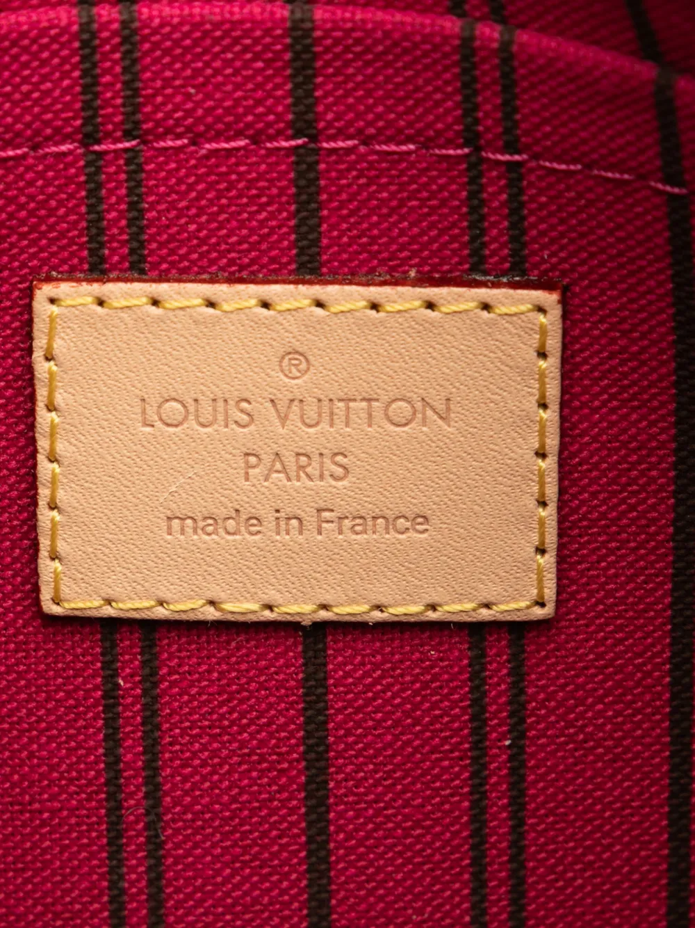 Pre-owned Louis Vuitton 2020 Monogram Neverfull Pouch In Brown
