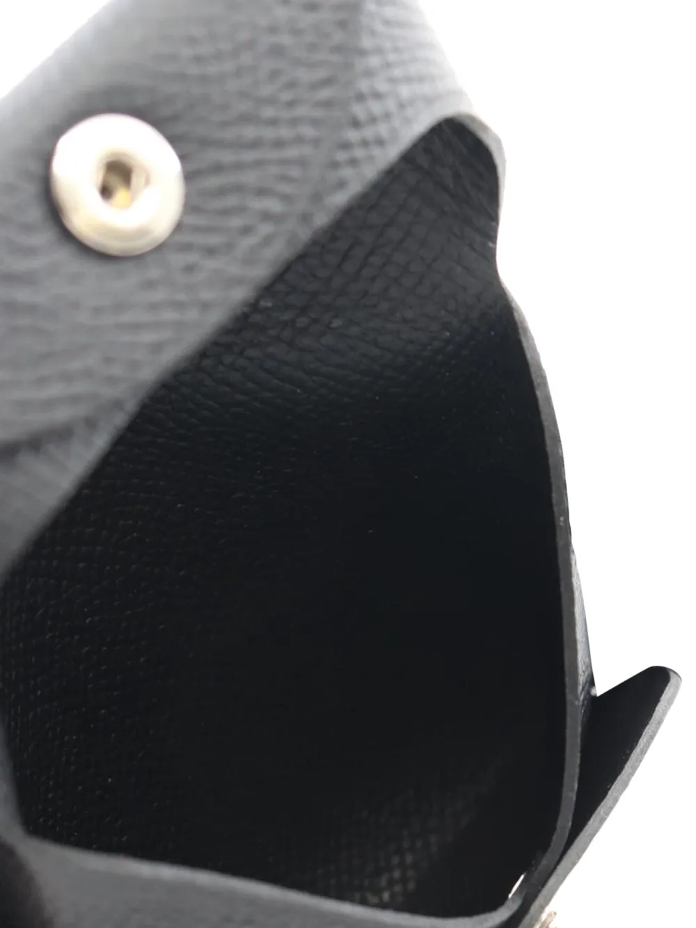 Pre-owned Hermes 2023 Epsom Bastia Coin Pouch In Black