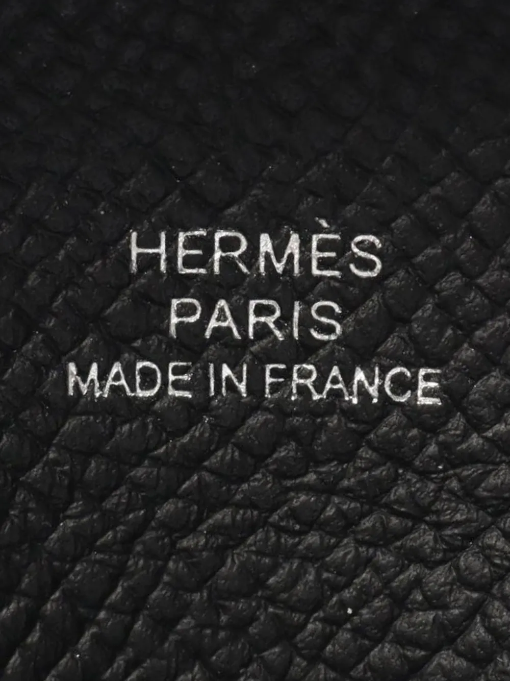 Pre-owned Hermes 2023 Epsom Bastia Coin Pouch In Black